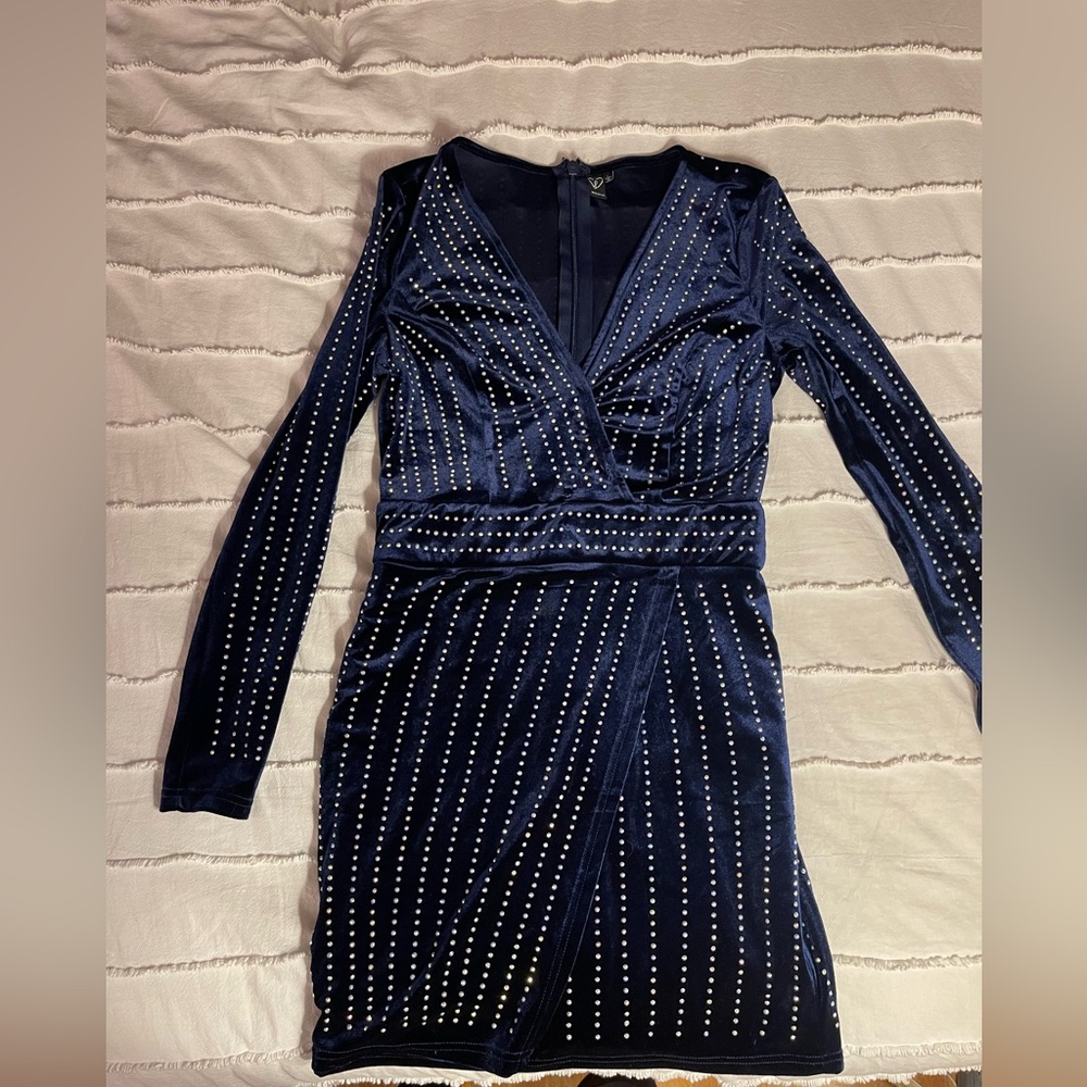 Windsor navy sparkle dress